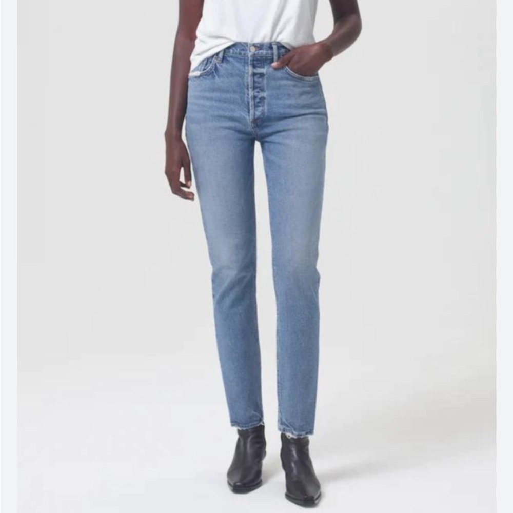AGOLDE Riley High Rise Straight Jeans Size 25